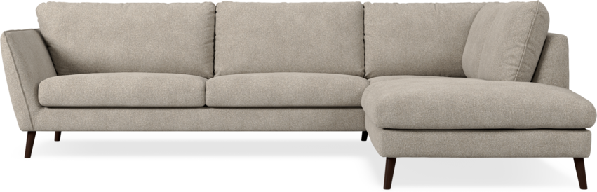 Madison Lux - 3-sits soffa med divan höger - Vit