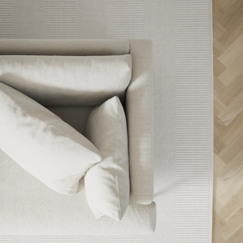 Harper - 3-sits soffa - Vit