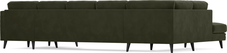 Eden - 3-sits soffa med divan vänster och schäslong höger - Grön