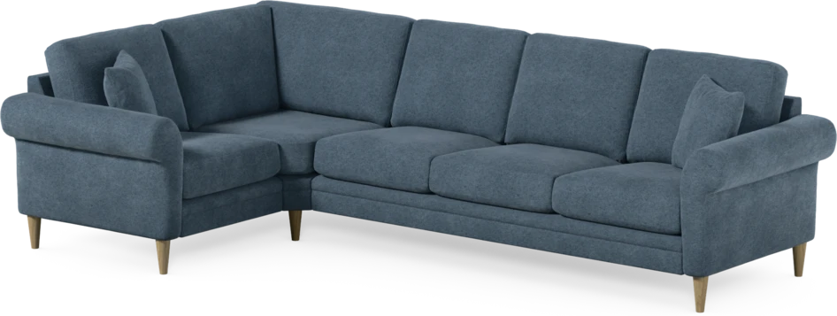 Eden - Hörnsoffa, 1+3-sits - Blå