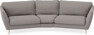 Madison - 3-sits soffa svängd, 90 cm - Grå