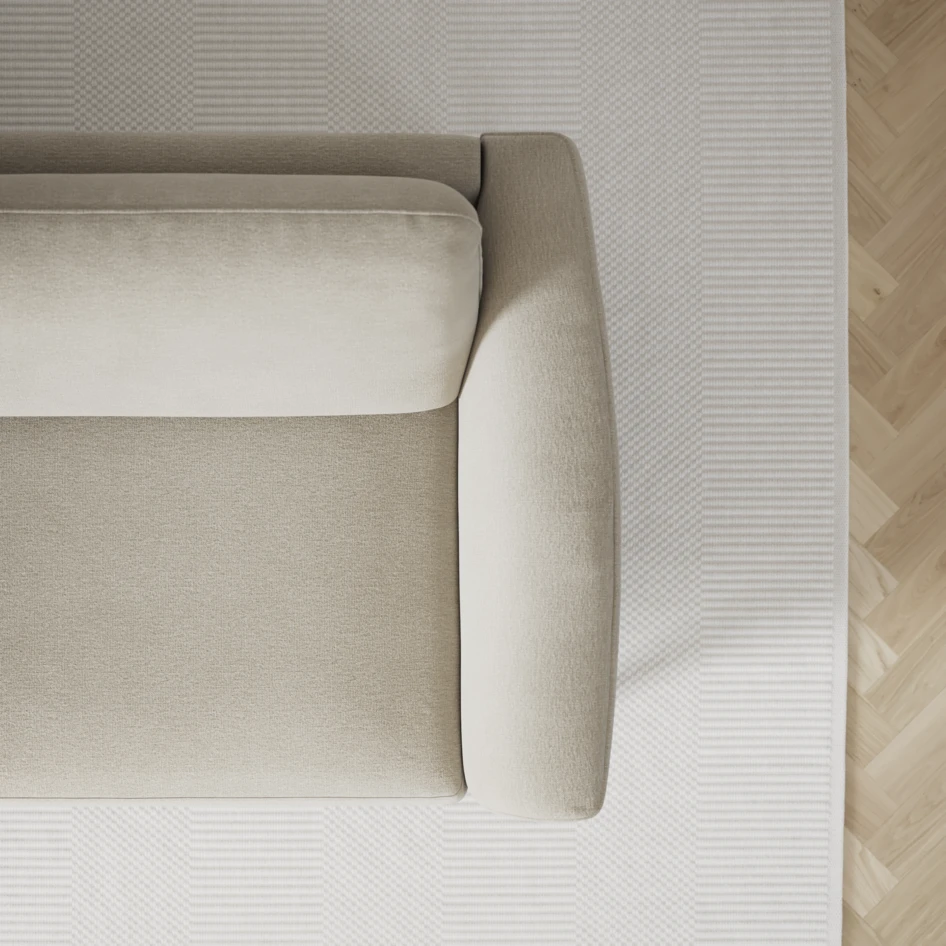 Bridge - 3-sits soffa med schäslong vänster och divan höger - Brun