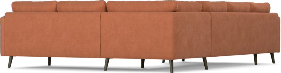 Madison - Hörnsoffa med schäslong vänster - Orange