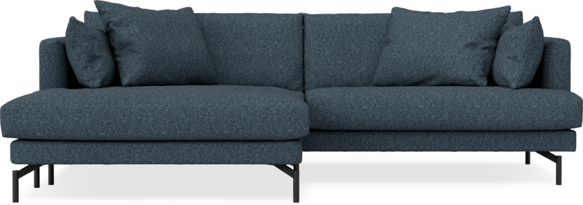 Harper - 3-sits soffa XL med schäslong XL vänster - Blå