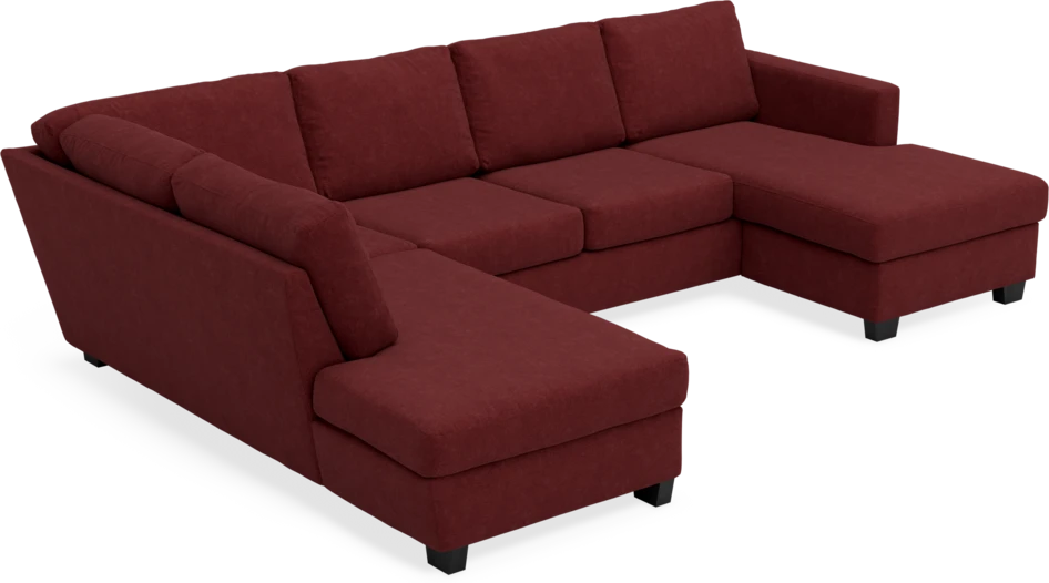 Friday - 3-sits soffa med divan vänster och schäslong höger - Rosa