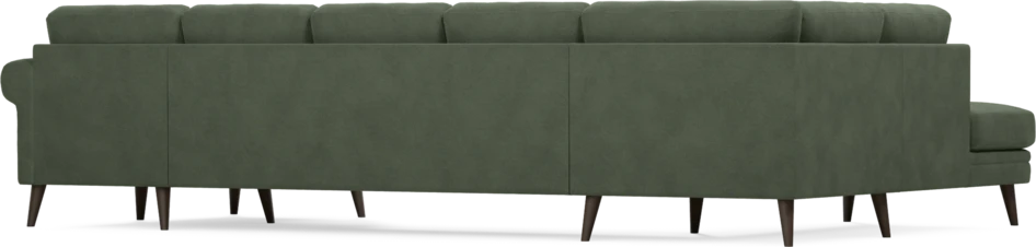 Eden - 3-sits soffa med divan vänster och schäslong höger - Grön