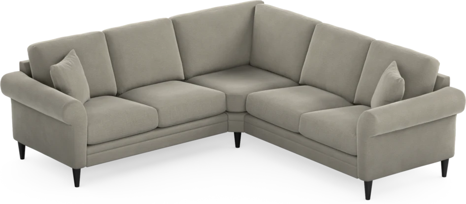 Eden - Hörnsoffa, 2+2-sits - Brun