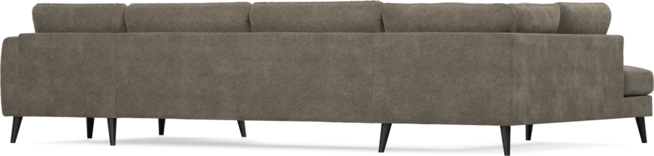 Bridge - 3-sits soffa med divan vänster och schäslong höger - Brun