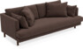 Harper - 3-sits soffa, hel dyna - Brun