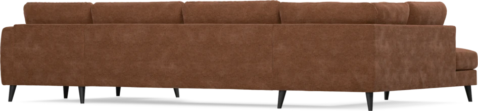 Bridge - 3-sits soffa med divan vänster och schäslong höger - Orange