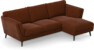 Madison - 2-sits soffa med schäslong höger - Orange