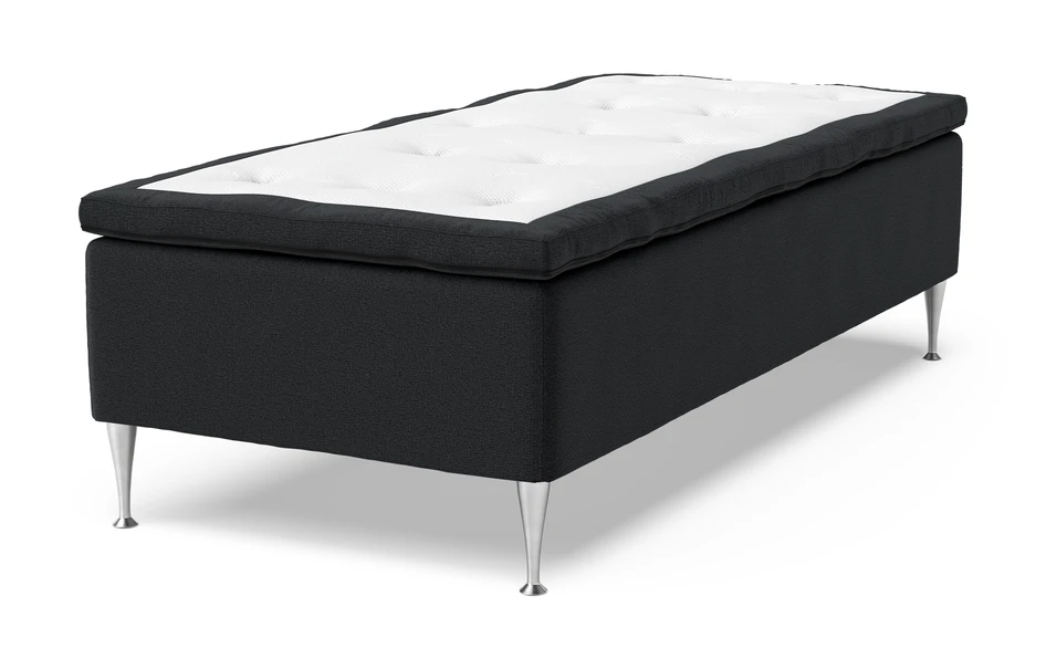 Dream Delux - Ramsäng, enkelsäng med bäddmadrass Sleep Delux - Svart