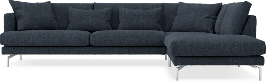 Harper - 3-sits soffa med divan höger - Blå