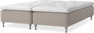 Delux Sense - Ramsäng, dubbelsäng med bäddmadrass - Beige
