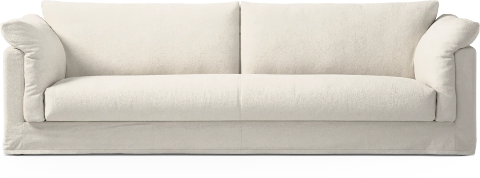 Cherrie Klädsel - Klädsel till 4-sits soffa, hel dyna - Vit