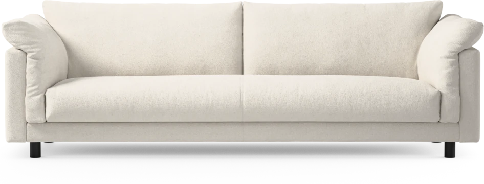 Cherrie - 4-sits soffa, hel dyna, fast klädsel - Vit