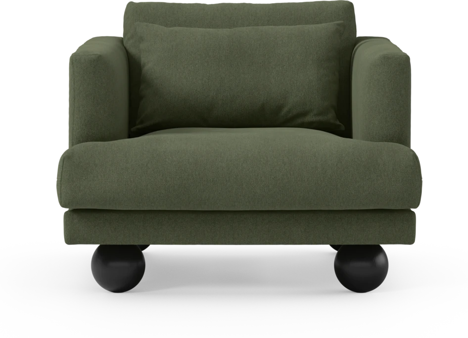 Harper - Fåtölj, 75 cm - Grön