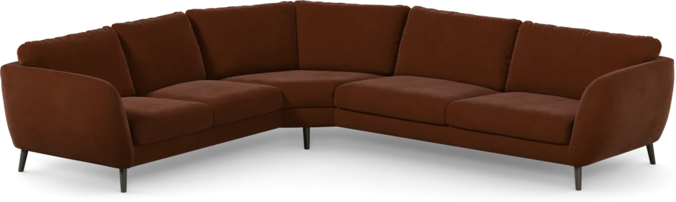 Madison Lux - Hörnsoffa 2+3-sits, hörn 2 - Orange