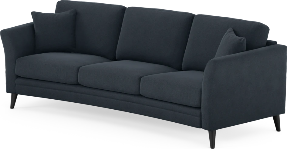 Eden - 3-sits soffa svängd - Blå