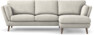 Madison Lux - 2-sits soffa med schäslong höger - Vit
