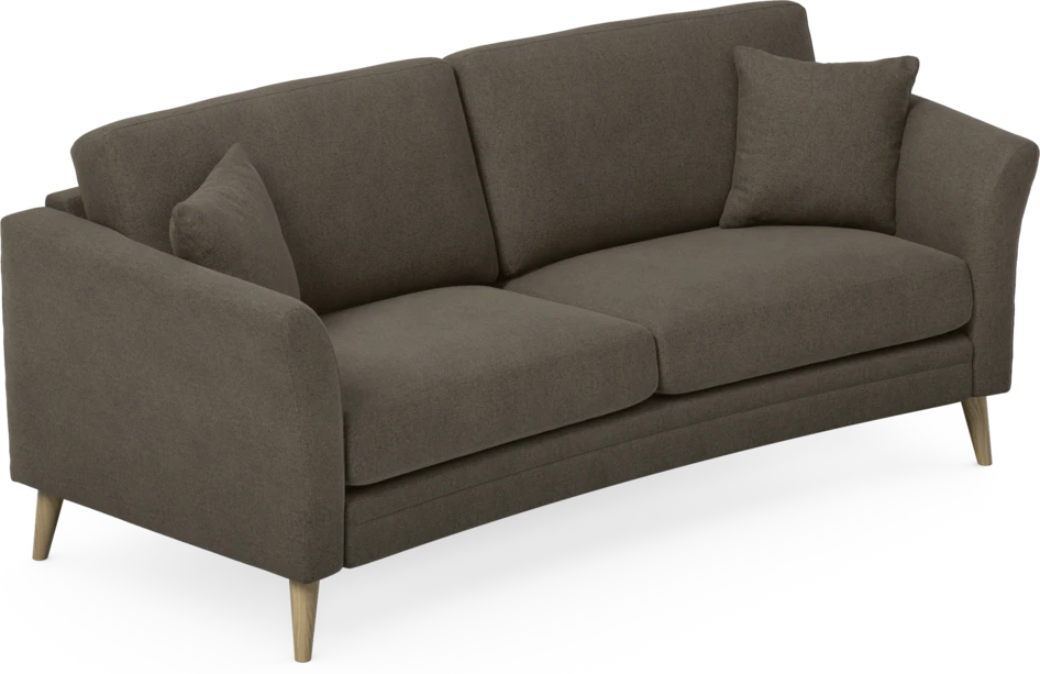 Eden - 2,5-sits soffa svängd - Brun