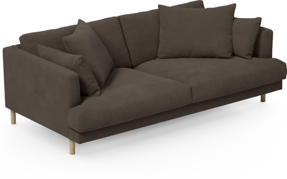 Harper - 3-sits soffa - Brun