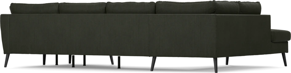 County - 3-sits soffa med divan vänster och schäslong höger - Grön