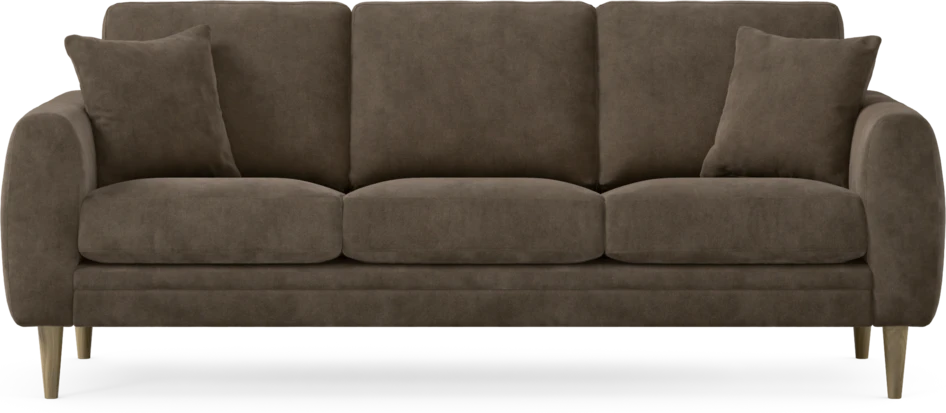 Eden - 3-sits soffa - Brun