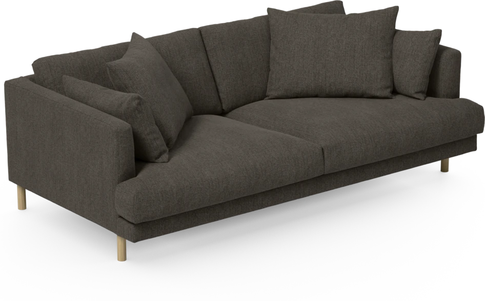 Harper - 3-sits soffa - Brun