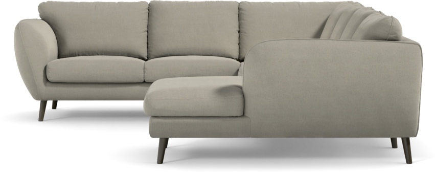 Madison Lux - Hörnsoffa med schäslong höger - Grå