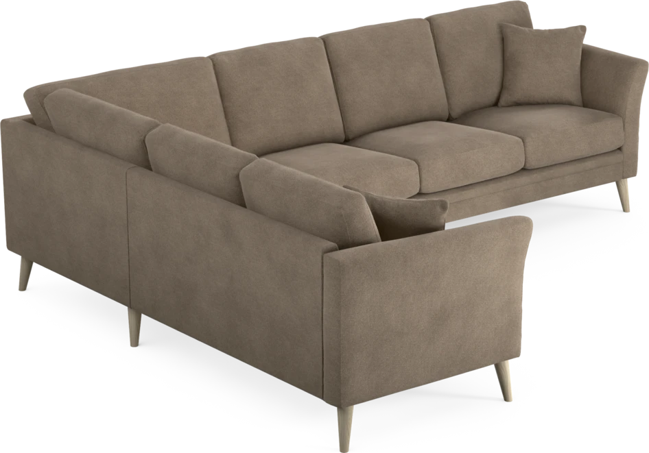 Eden - Hörnsoffa, 2+3-sits - Brun