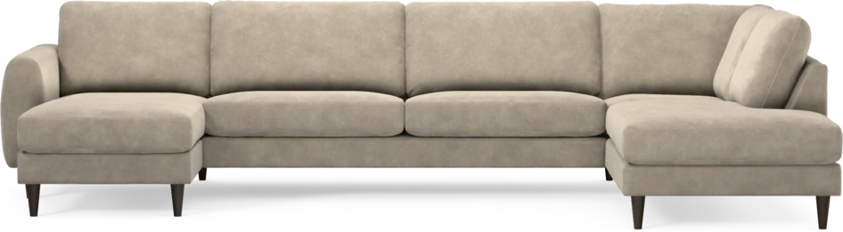 Bridge - 3-sits soffa med schäslong vänster och divan höger - Beige