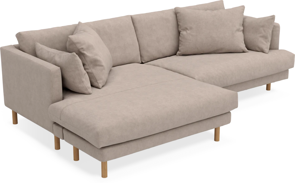 Harper - 4-sits med schäslong XL vänster - Beige