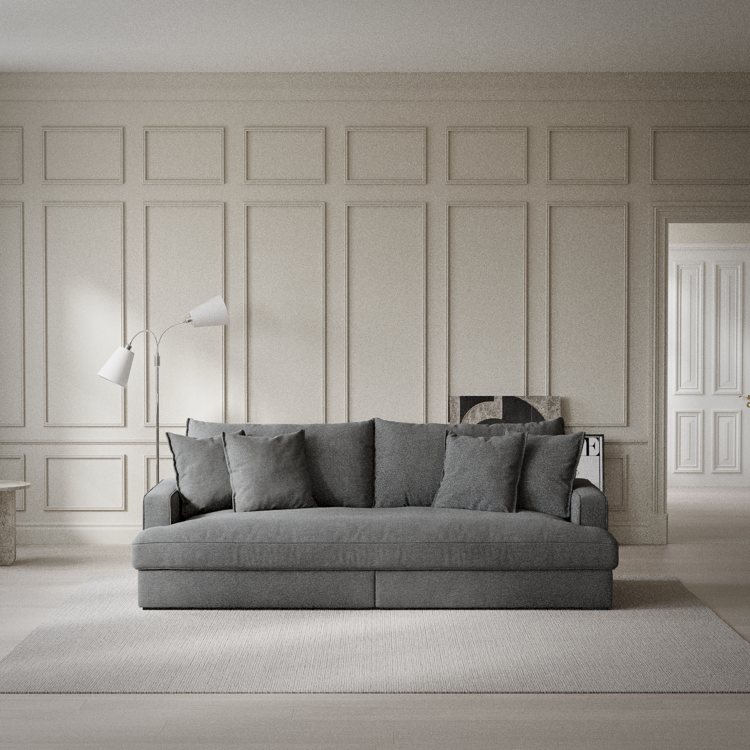 Rossi - 3-sits soffa, hel dyna - inspiration