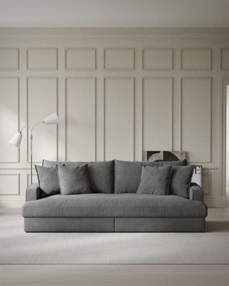 Rossi - 3-sits soffa, hel dyna - inspiration