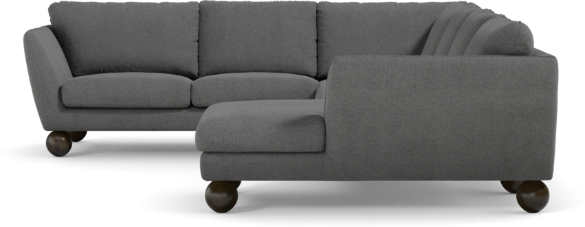 Madison Lux - Hörnsoffa med schäslong höger - Grå