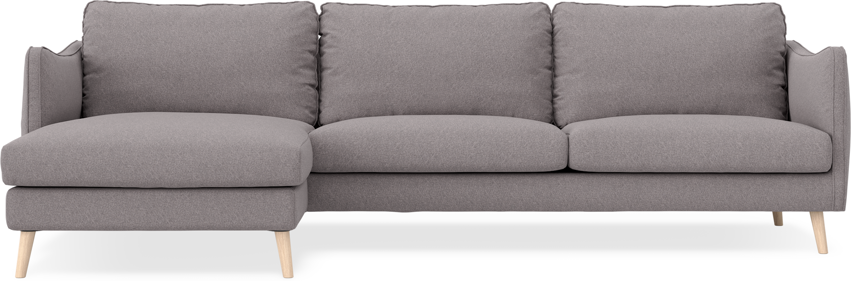 Madison - 3-sits soffa med schäslong vänster - Grå