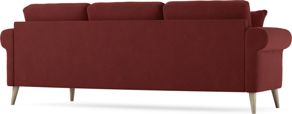Eden - 3-sits soffa svängd - Röd