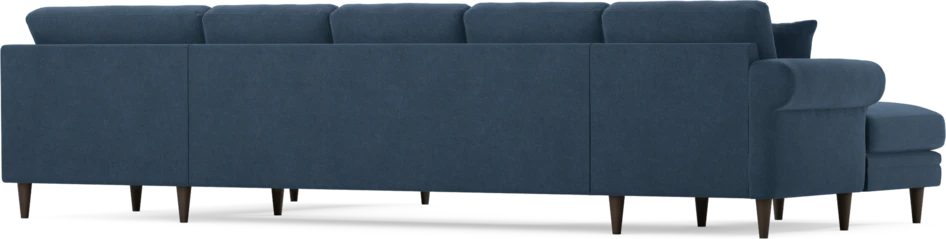 Eden - 3-sits soffa med schäslong vänster och divan höger - Blå