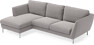 Madison Lux - 2-sits soffa med schäslong vänster - Grå