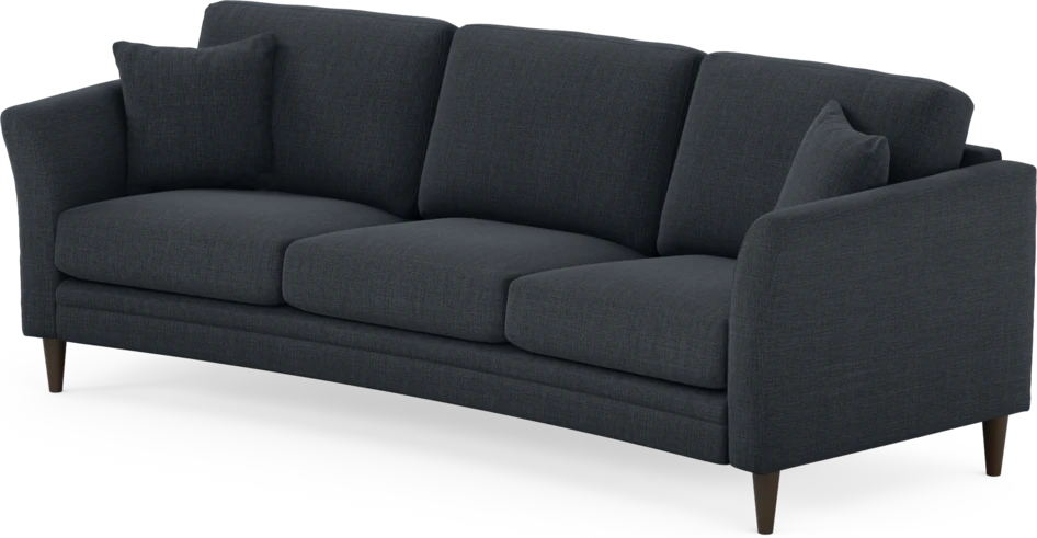 Eden - 3-sits soffa svängd - Blå