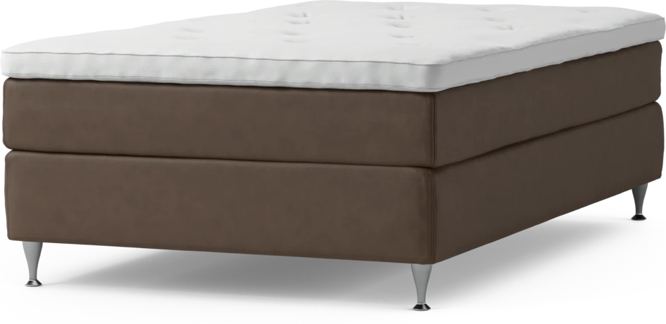 Delux Sense - Kontinentalsäng, enkelsäng 120 cm med bäddmadrass och sängben