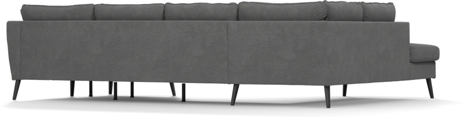 County - 3-sits soffa med divan vänster och schäslong höger - Grå