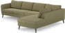 County - 3-sits soffa med divan höger - Grön