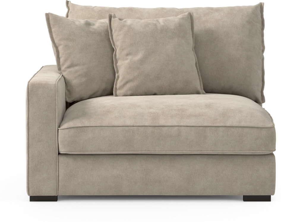 Rossi - 1,5-sits med armstöd vänster - Beige