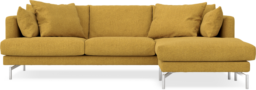 Harper - 4-sits med schäslong höger - Gul