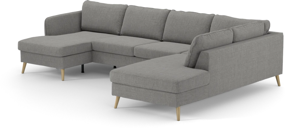 County - 3-sits soffa med schäslong vänster och divan höger - Grå