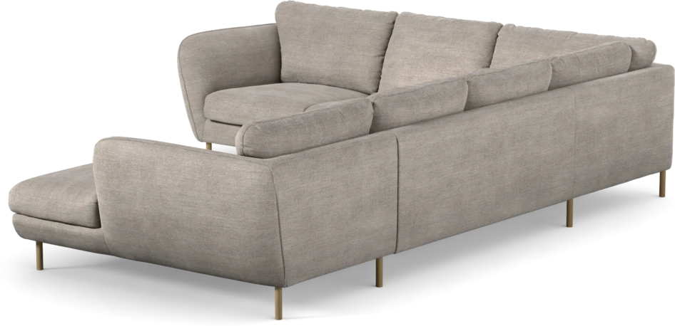 Madison Lux - Hörnsoffa med schäslong höger - Beige