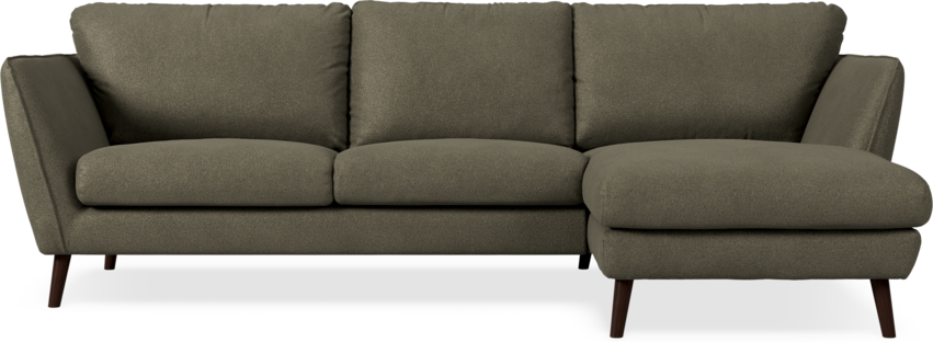 Madison Lux - 2-sits soffa med schäslong höger - Brun