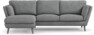 Madison Lux - 2-sits soffa med schäslong vänster - Vit